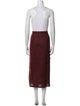 Staud Linen Midi Length Skirt