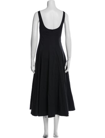 Staud Square Neckline Long Dress