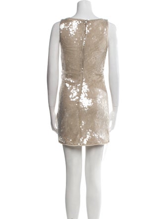 Staud Bateau Neckline Mini Dress