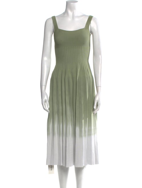 Staud Square Neckline Knee-Length Dress