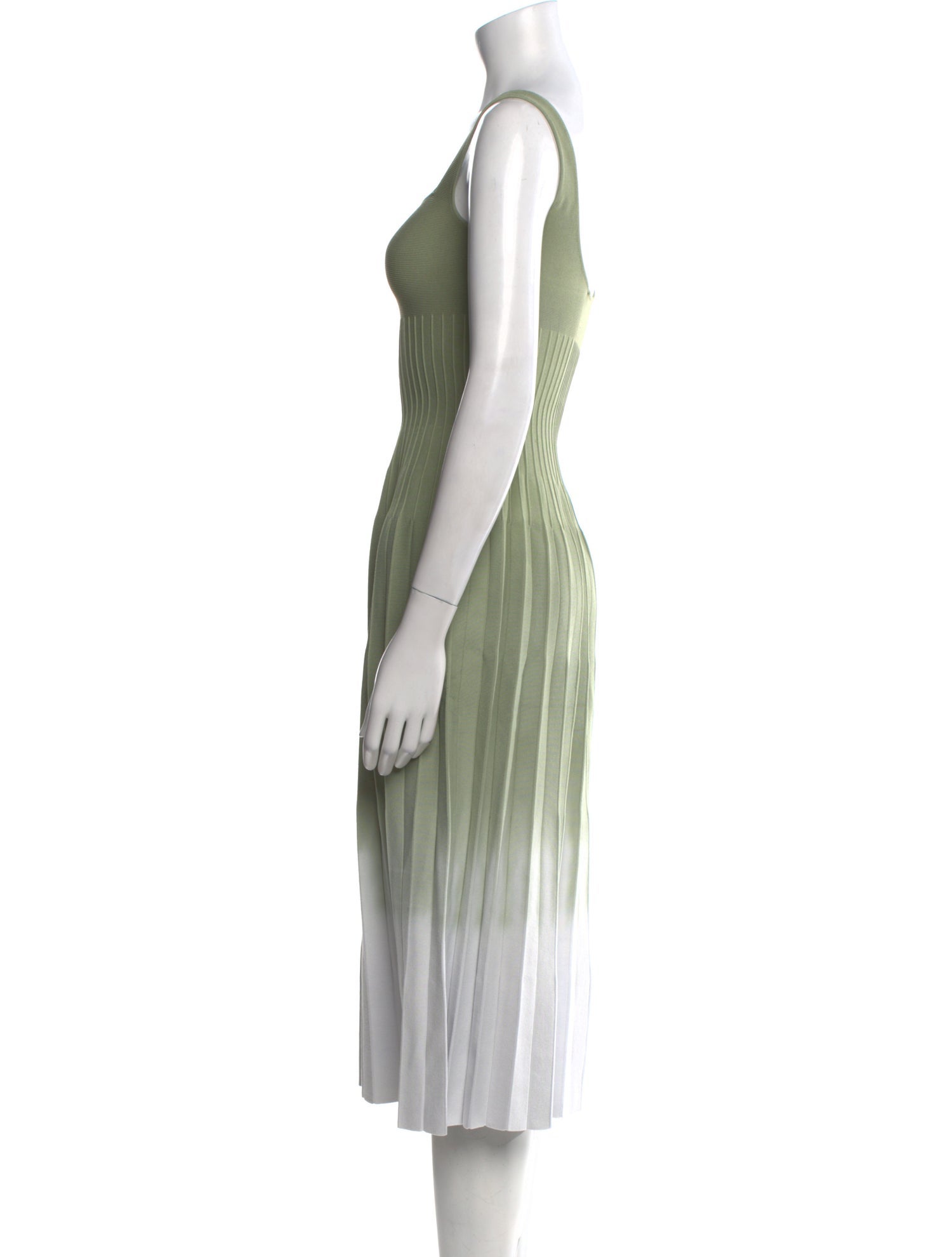 Staud Square Neckline Knee-Length Dress