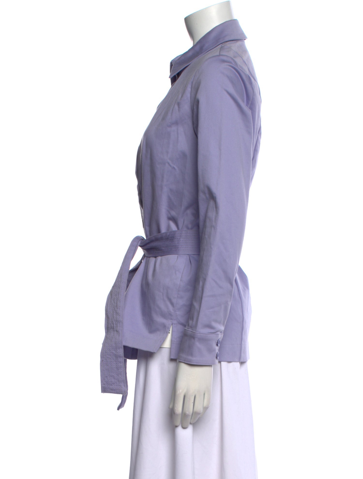 Staud Long Sleeve Button-Up Top