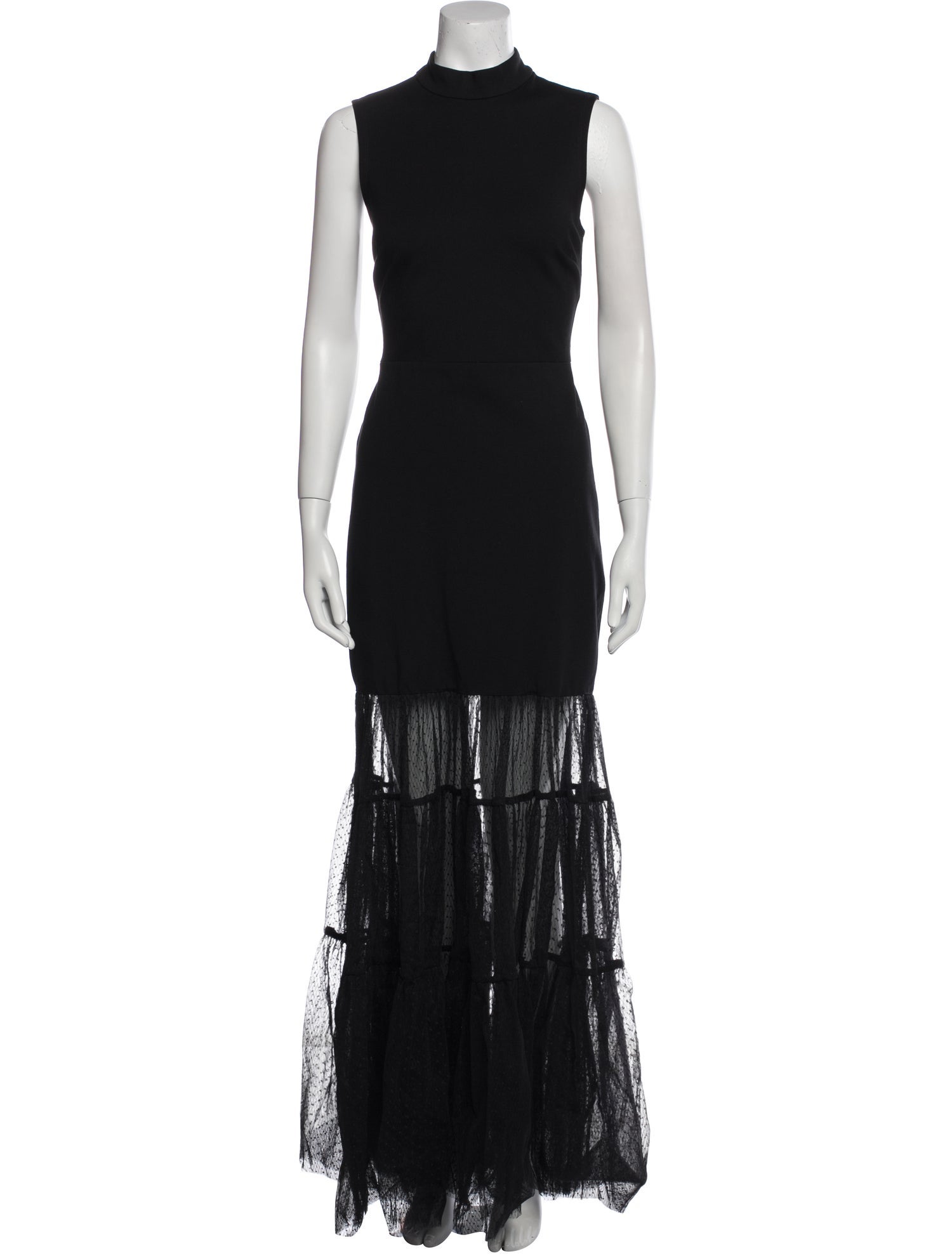 Staud Mock Neck Long Dress