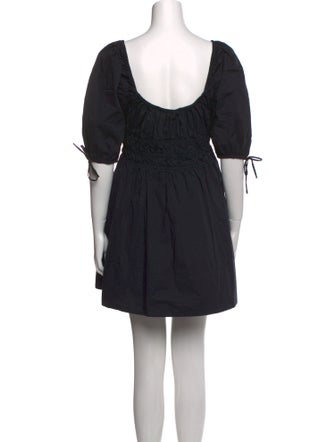 Staud Square Neckline Mini Dress