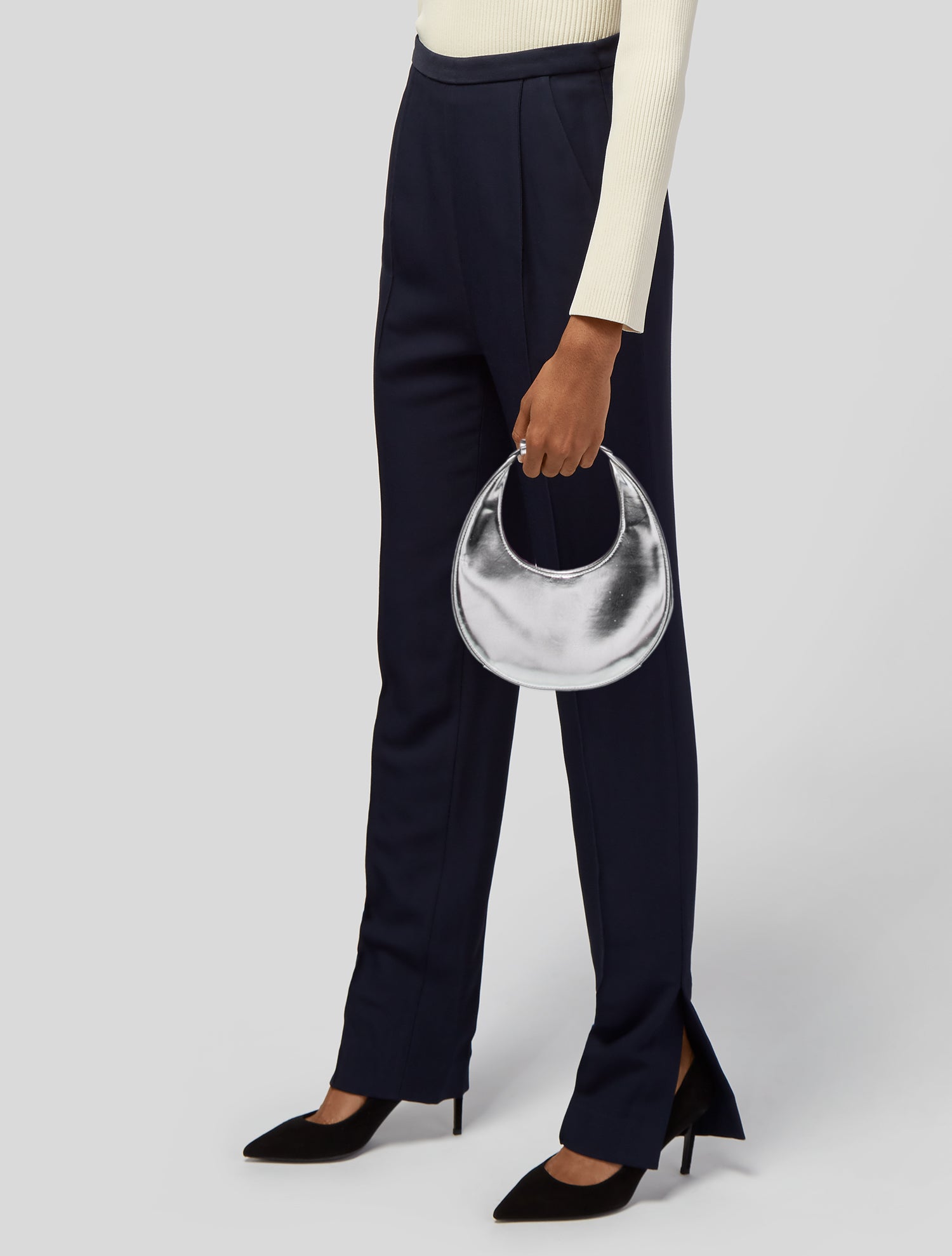 Staud Leather Top Handle Bag