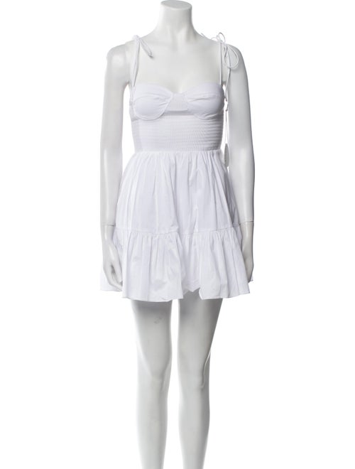 Staud Square Neckline Mini Dress