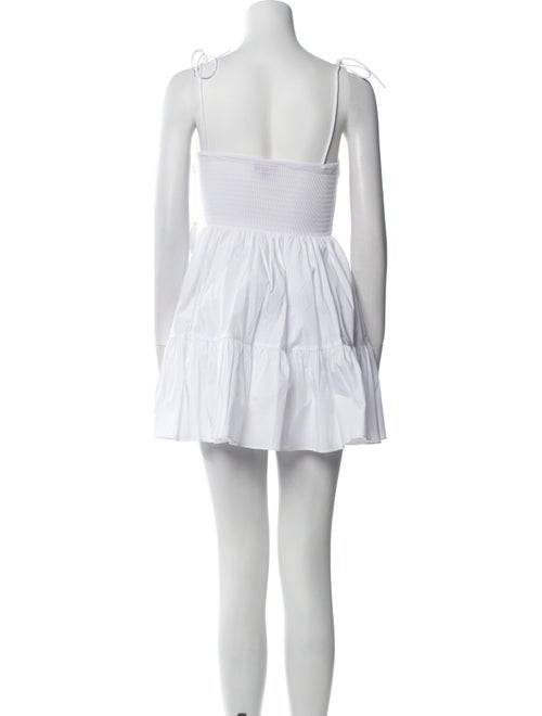 Staud Square Neckline Mini Dress