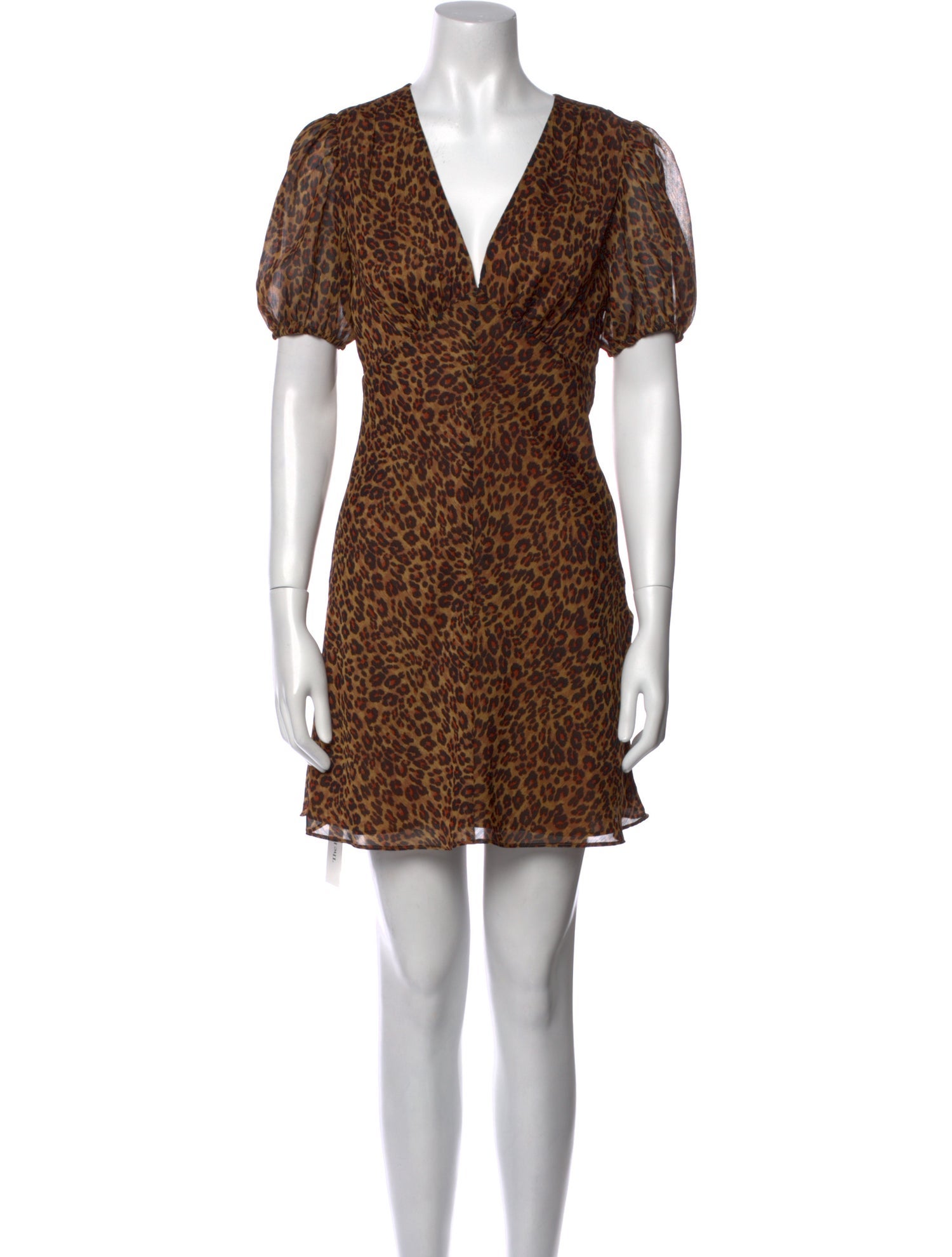 Staud Animal Print Mini Dress