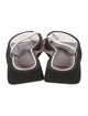 Staud Embossed Leather Flip Flops