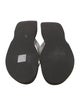 Staud Embossed Leather Flip Flops