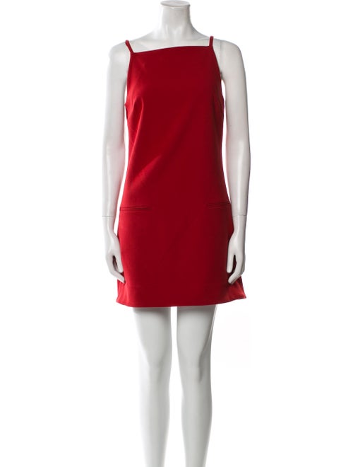 Staud Square Neckline Mini Dress
