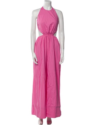 Staud Halterneck Long Dress