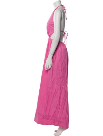 Staud Halterneck Long Dress