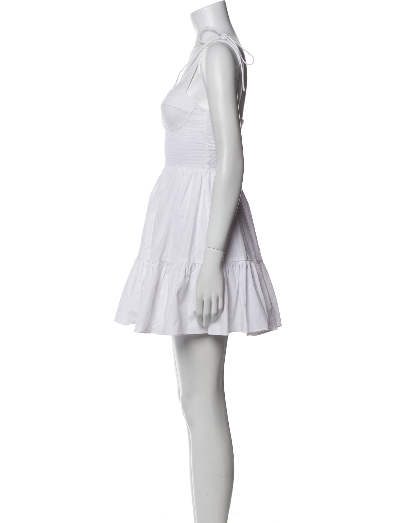 Staud Square Neckline Mini Dress