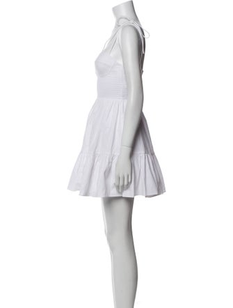 Staud Square Neckline Mini Dress