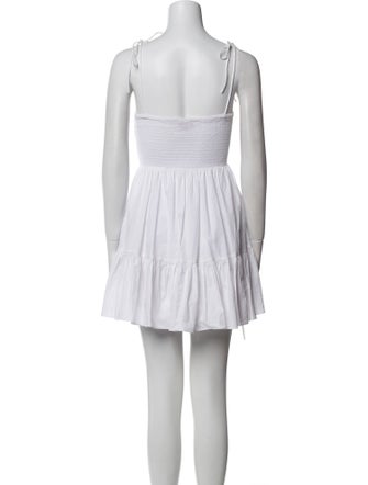 Staud Square Neckline Mini Dress