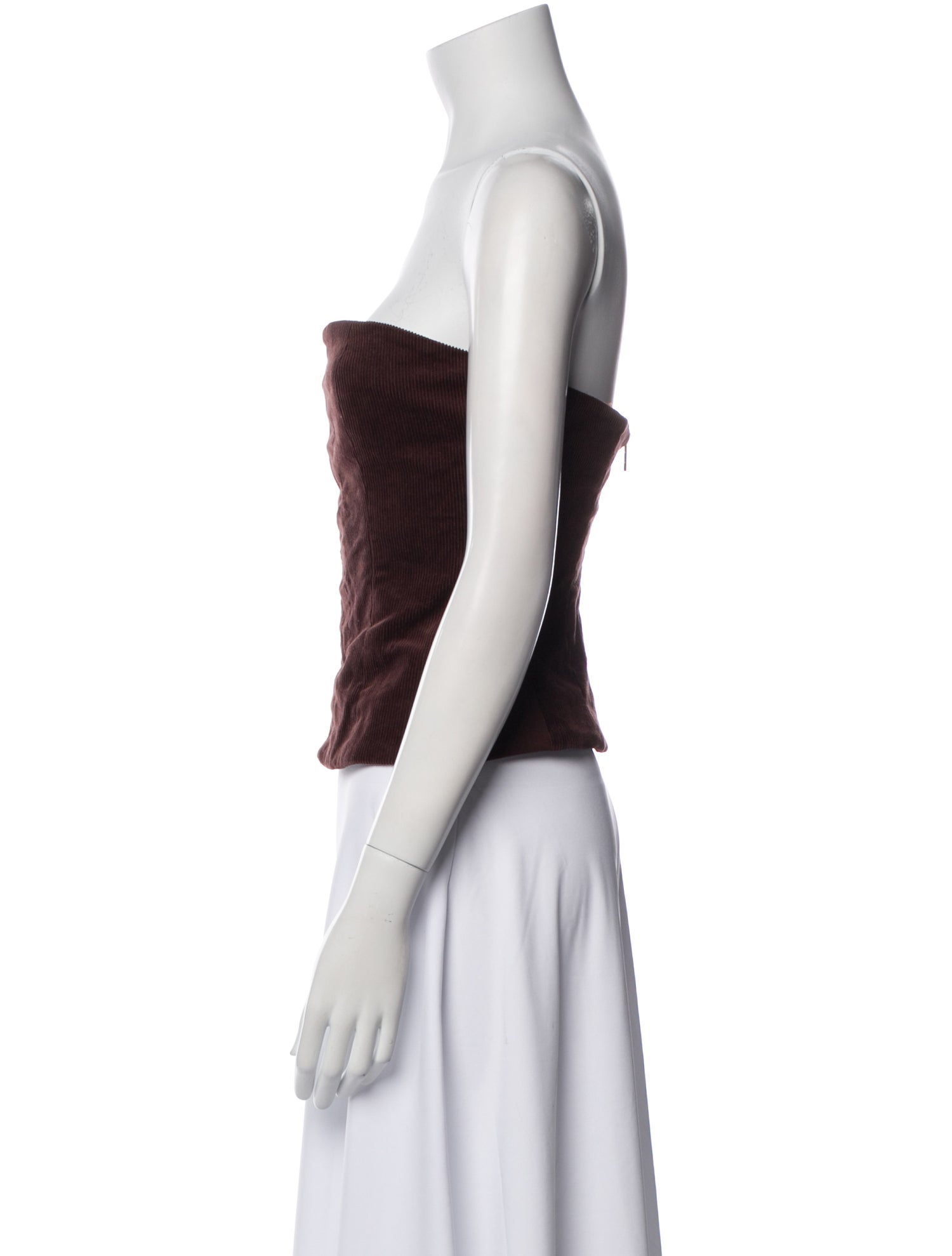 Staud Strapless Crop Top