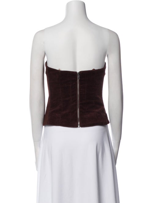 Staud Strapless Crop Top