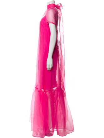 Staud Mock Neck Long Dress