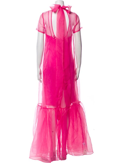 Staud Mock Neck Long Dress