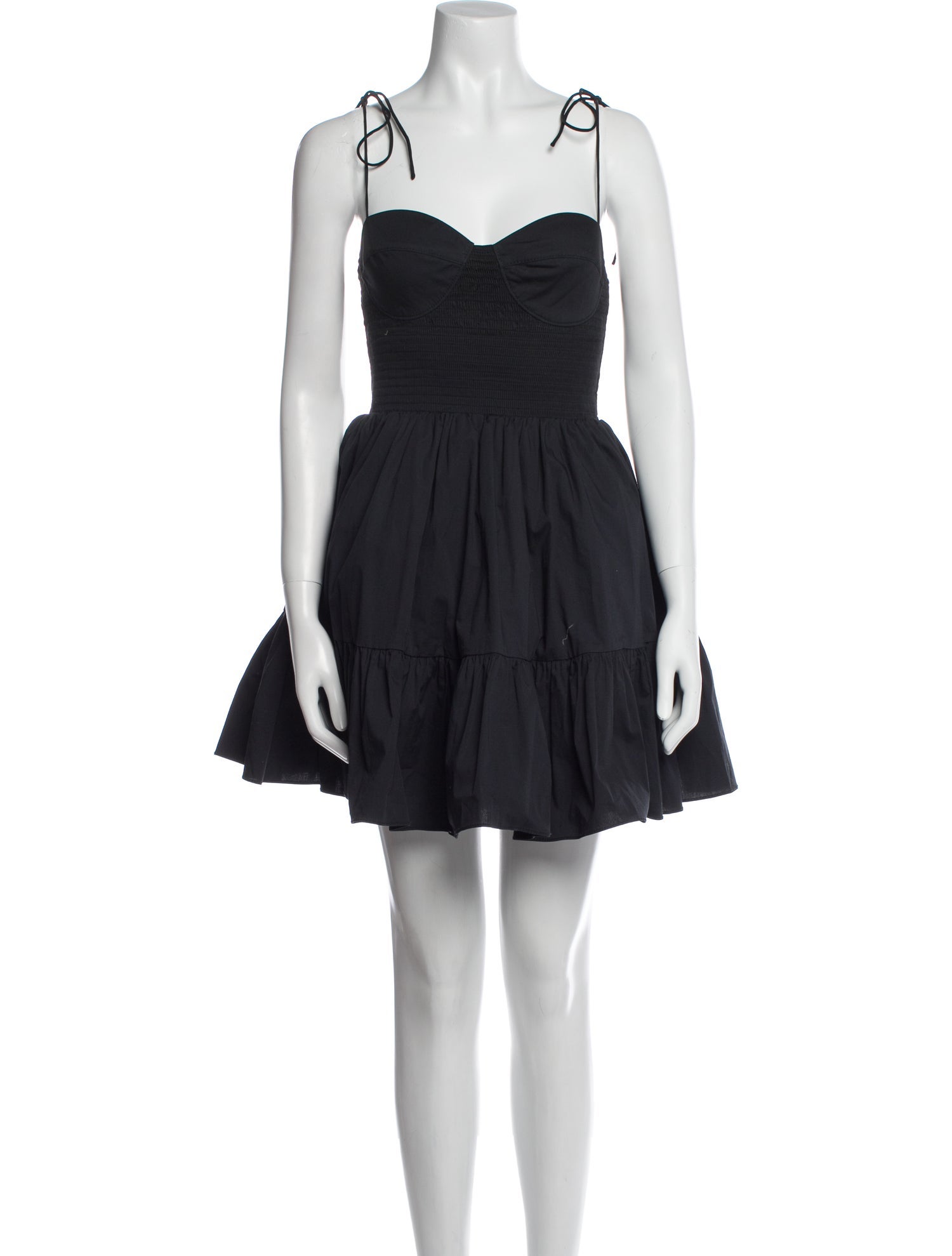 Staud Square Neckline Mini Dress