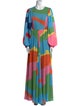 Staud Printed Long Dress