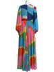 Staud Printed Long Dress