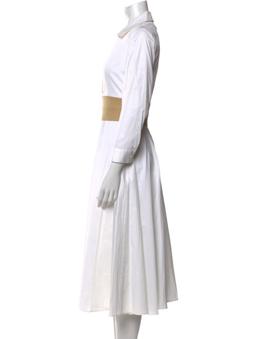 Staud V-Neck Midi Length Dress