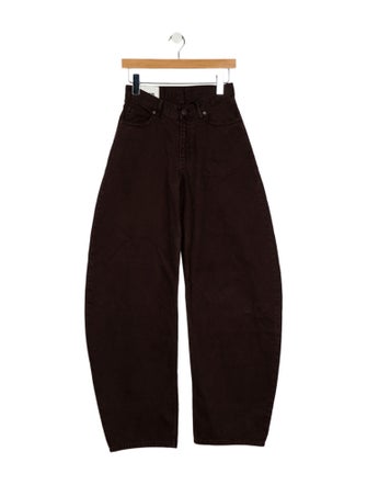 Staud Mid-Rise Wide Leg Jeans
