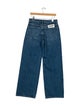 Staud Mid-Rise Wide Leg Jeans
