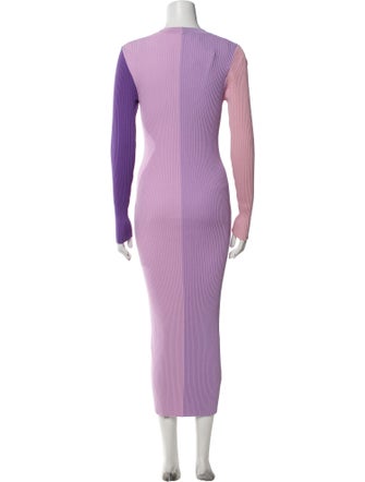 Staud V-Neck Long Dress