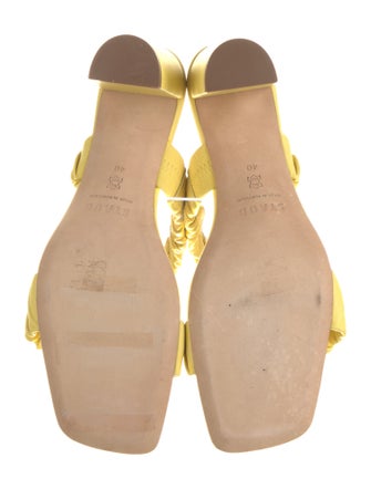 Staud Leather Printed Slides