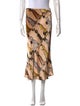 Staud Printed Midi Length Skirt