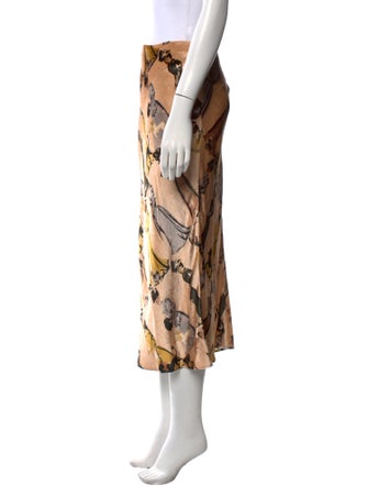 Staud Printed Midi Length Skirt