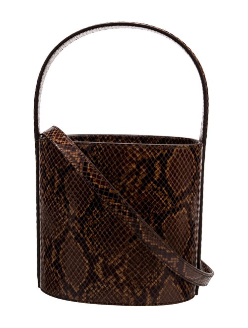 Staud Snakeskin Bucket Bag