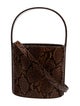 Staud Snakeskin Bucket Bag