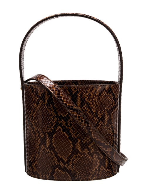 Staud Snakeskin Bucket Bag