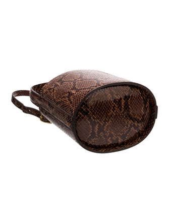 Staud Snakeskin Bucket Bag