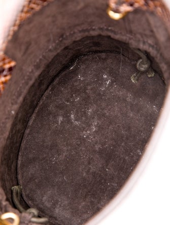 Staud Snakeskin Bucket Bag