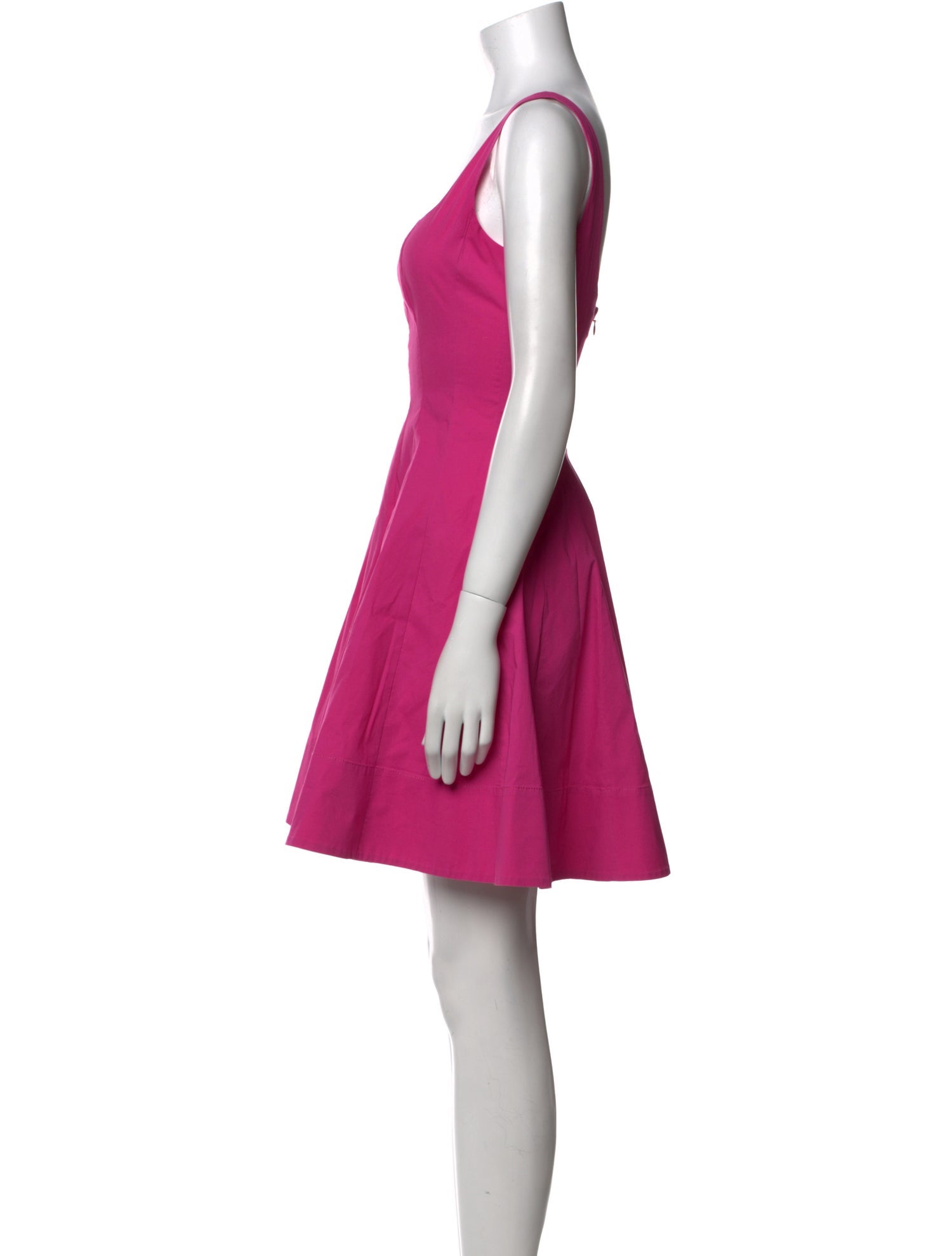 Staud Square Neckline Knee-Length Dress