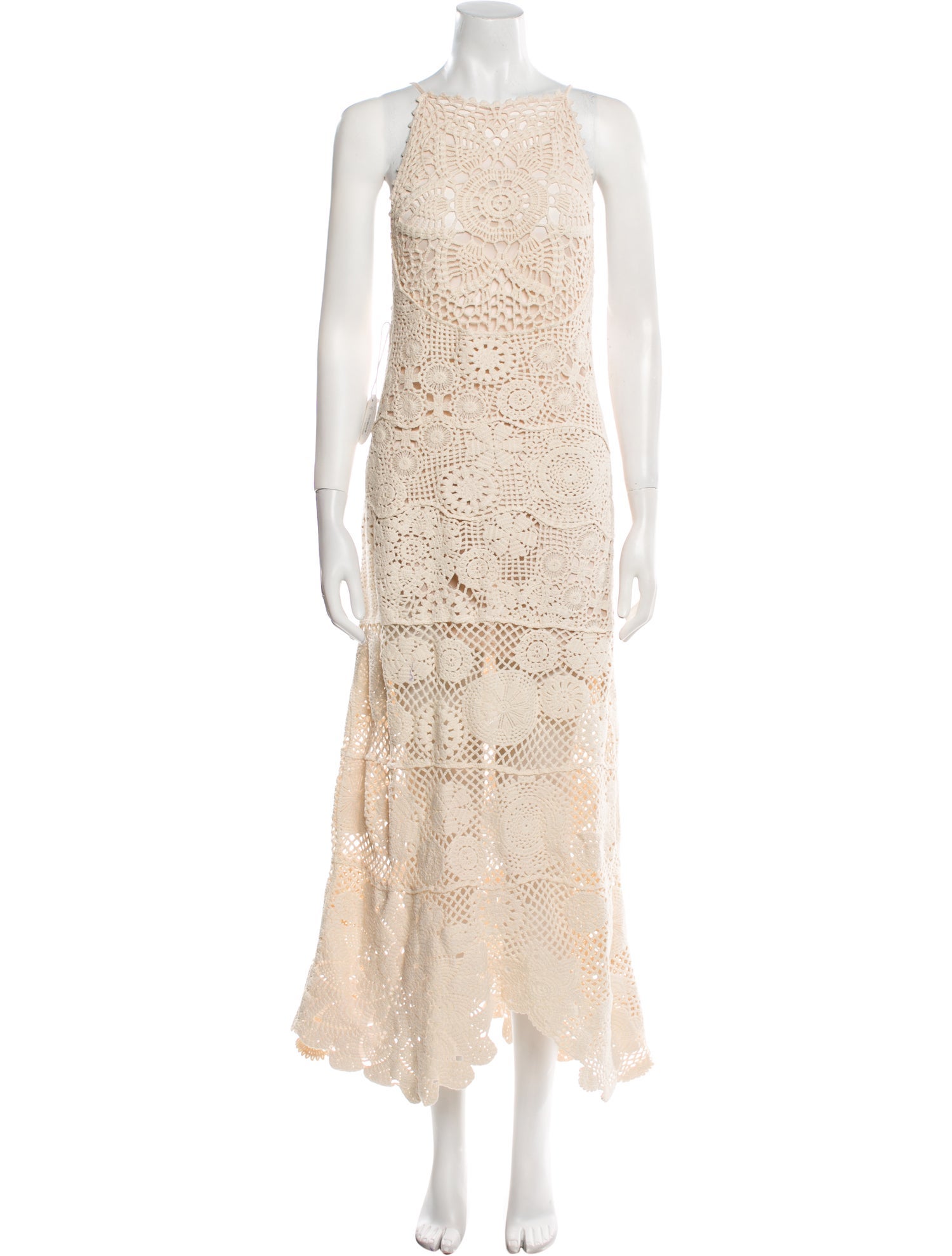 Staud Lace Pattern Long Dress