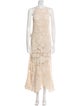 Staud Lace Pattern Long Dress