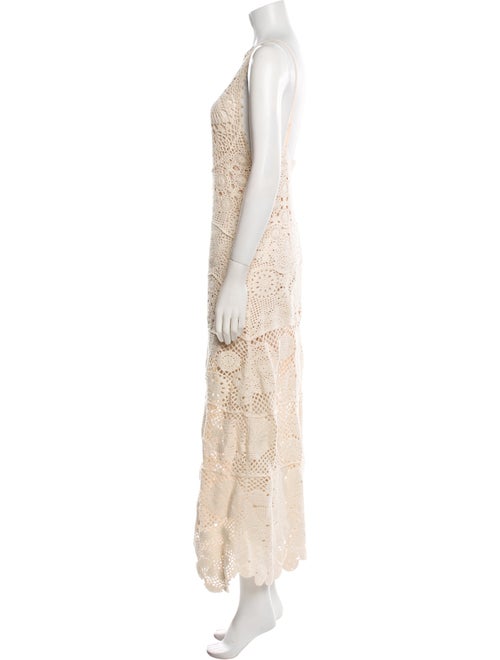 Staud Lace Pattern Long Dress