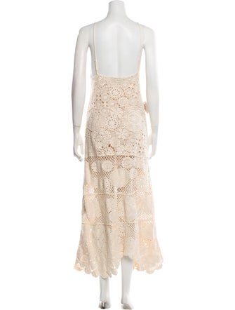 Staud Lace Pattern Long Dress