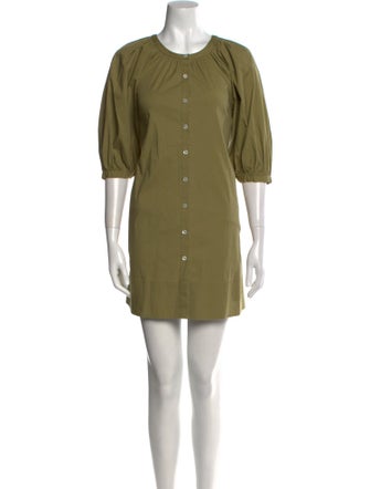 Staud Crew Neck Mini Dress