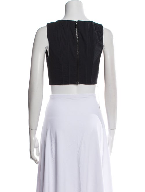 Staud Square Neckline Sleeveless Crop Top