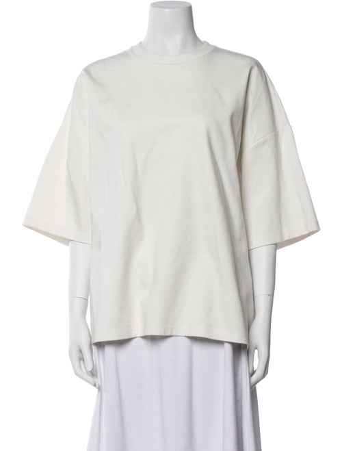 Staud Crew Neck Three-Quarter Sleeve Sweatshirt