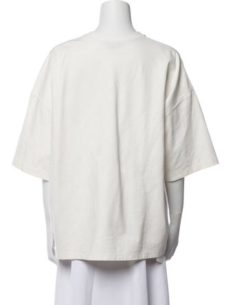 Staud Crew Neck Three-Quarter Sleeve Sweatshirt
