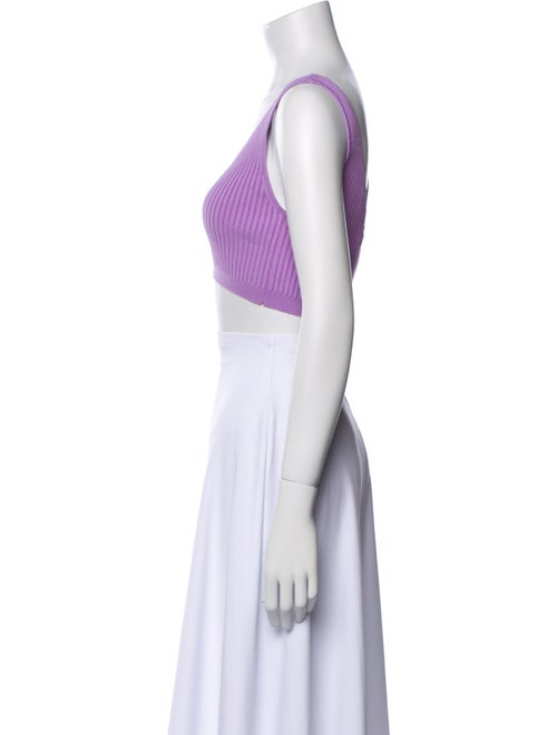 Staud V-Neck Sleeveless Crop Top