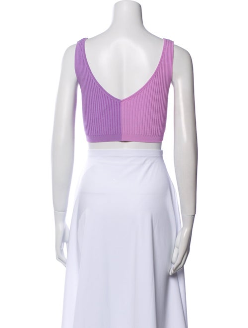 Staud V-Neck Sleeveless Crop Top